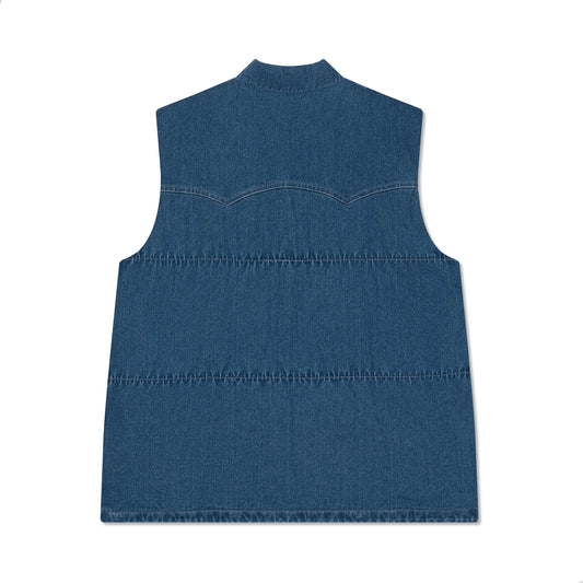 DENIM FLOWER VEST