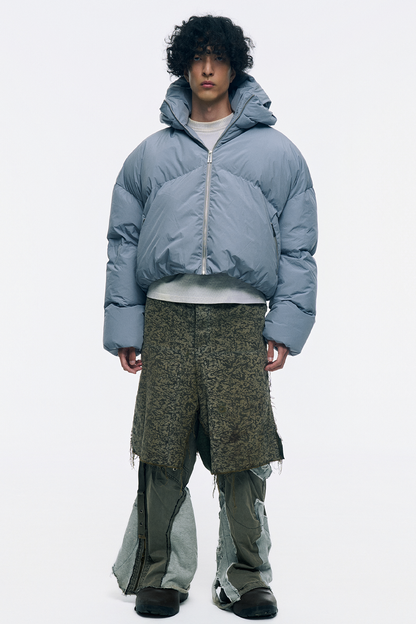 CROPPED DOUBLE NECK BUBBLE