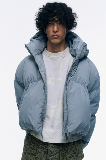 CROPPED DOUBLE NECK BUBBLE