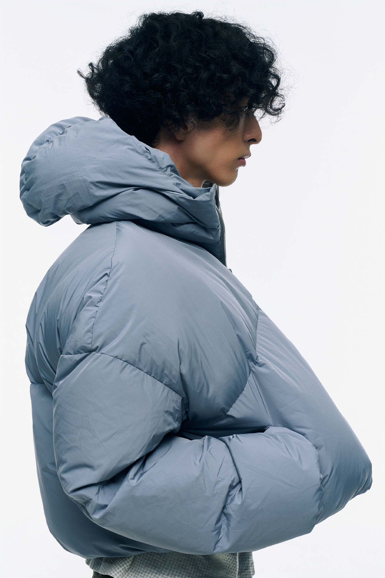 CROPPED DOUBLE NECK BUBBLE