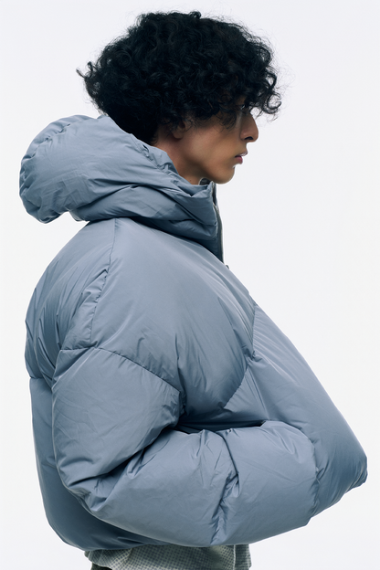 CROPPED DOUBLE NECK BUBBLE