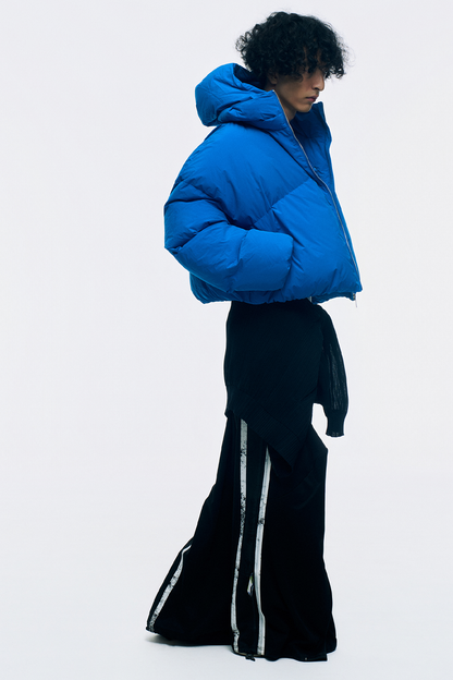 CROPPED DOUBLE NECK BUBBLE