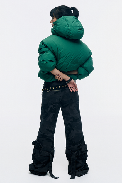 CROPPED DOUBLE NECK BUBBLE