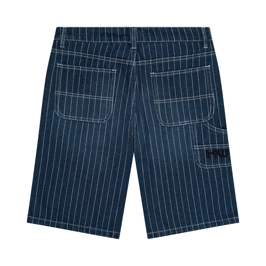 PIN STRIPE DENIM SHORTS