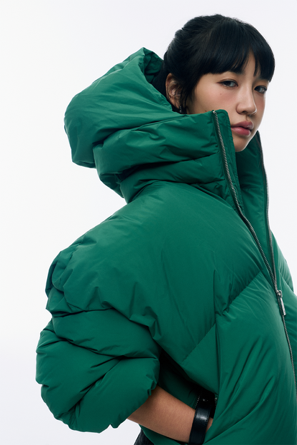 CROPPED DOUBLE NECK BUBBLE