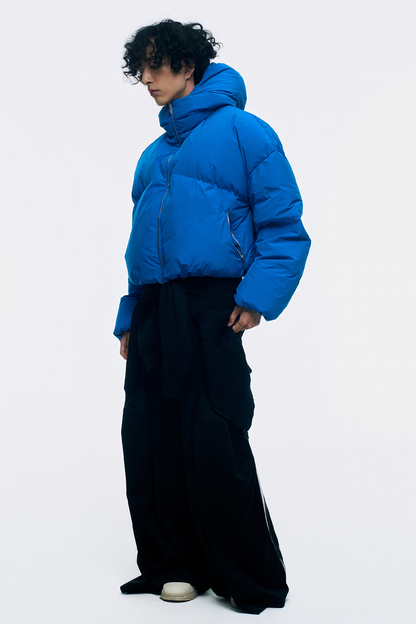 CROPPED DOUBLE NECK BUBBLE